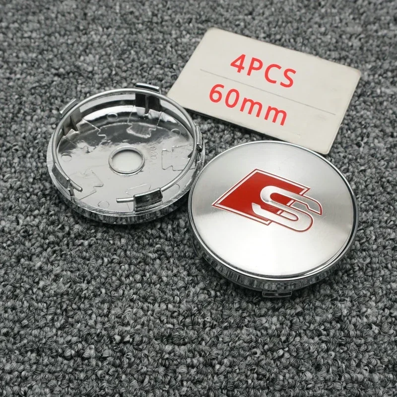 4 шт. 60 мм модифицированная крышка ступицы колеса центральный логотип для Audi A1 A2 A3