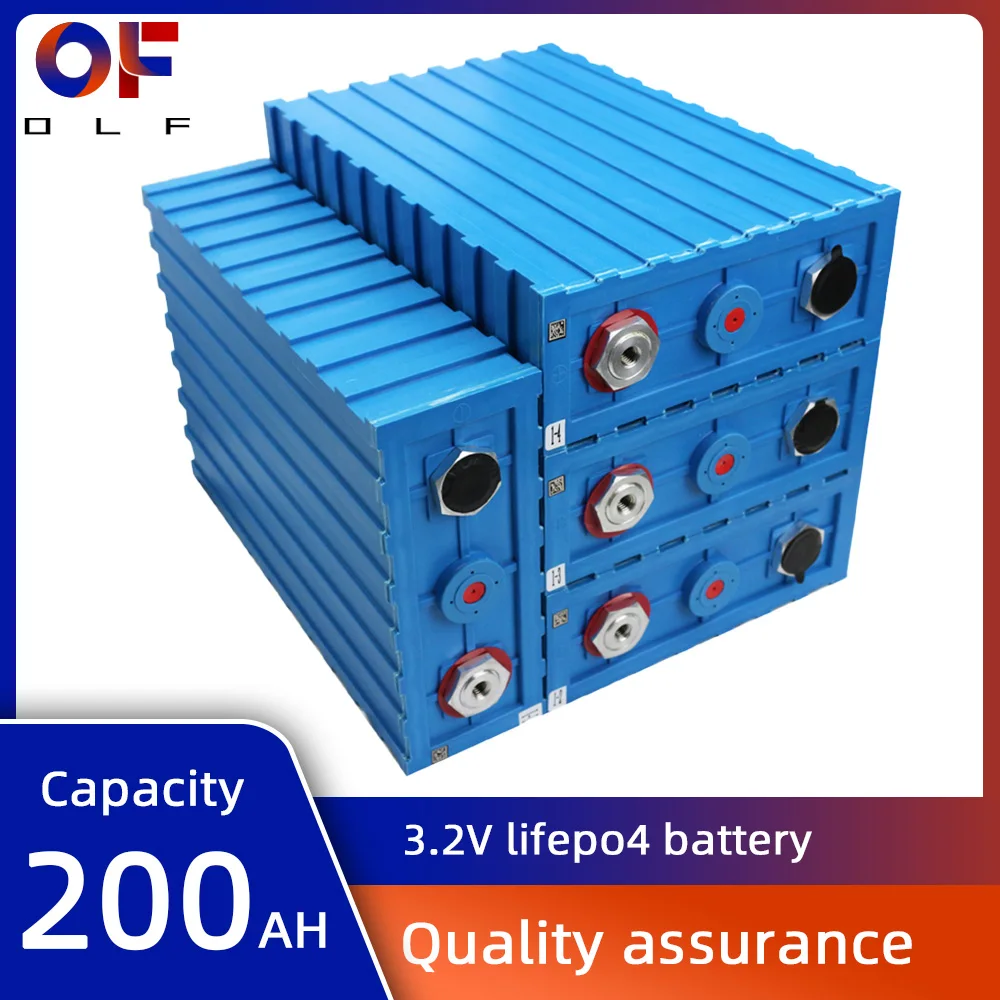 

200AH Lifepo4 Rechargeable 3.2V Solar Battery Lithium Iron Phosphate DIY Cells Deep Cycle for 12V 24V 48V RV Wheelchair House