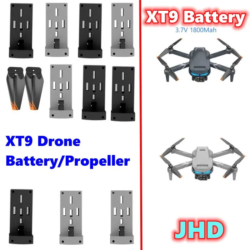 

Оптовая продажа, оригинальный аккумулятор JHD для дрона XT9, запасная батарея 3,7 в, 1800 мАч, литий-полимерная батарея для радиоуправляемого самолета XT9