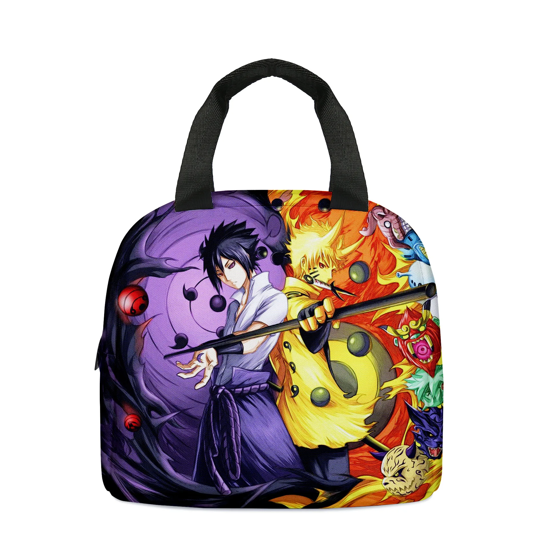 Bandai Naruto Children's Lunch Bag Tote Bag Primary School Lunch Box Bag Diy Ice Bag Children's Toys Gifts Children's Backpack