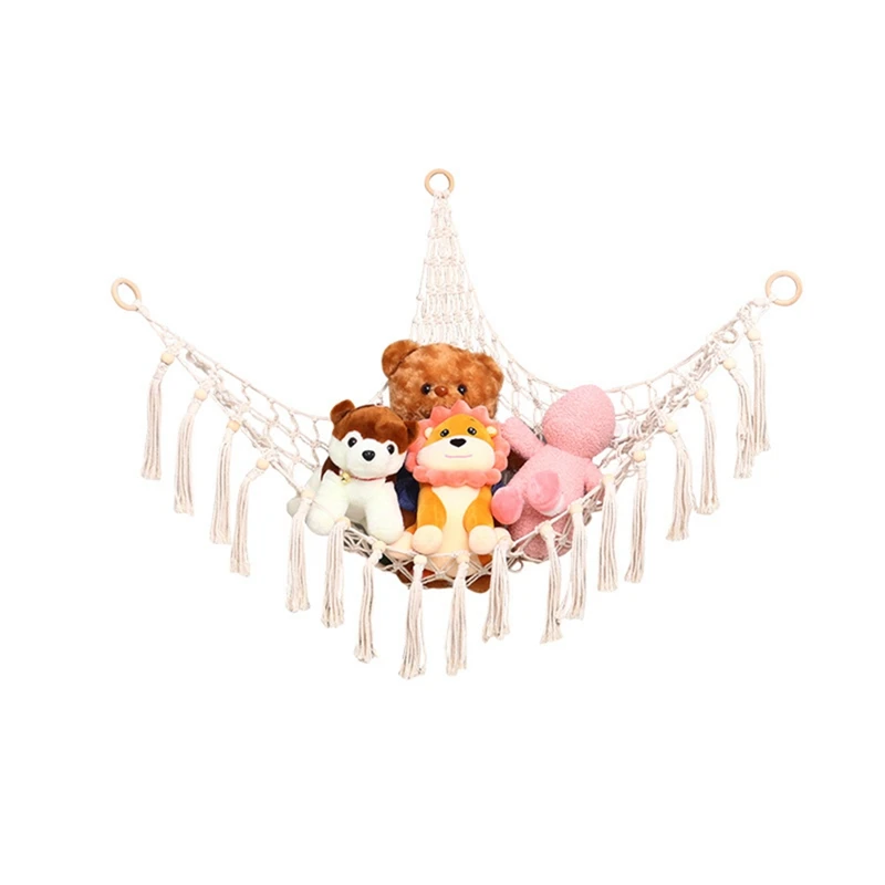 

Stuffed Animal Hammock Stuffed Animal Storage Holder Plush Toy Net Hammock For Stuffed Animals With Light Pet