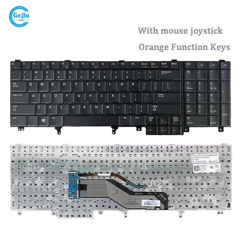 Новая Оригинальная клавиатура для ноутбука с мышью джойстик Dell E6520 E5520 M4800 M6800 E5530