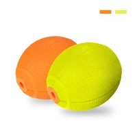 dog toys pet durable rubber molar chew ball with squeaky sound for interactive throwing training fetch toy for medium large dogs