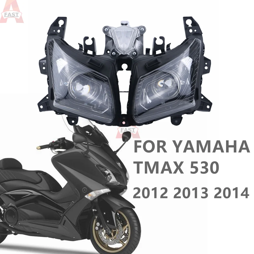 

Аксессуары для мотоциклов Yamaha TMAX530 T-MAX530, комплект фар головного света в сборе, передняя фара TMAX 530 2012 2013