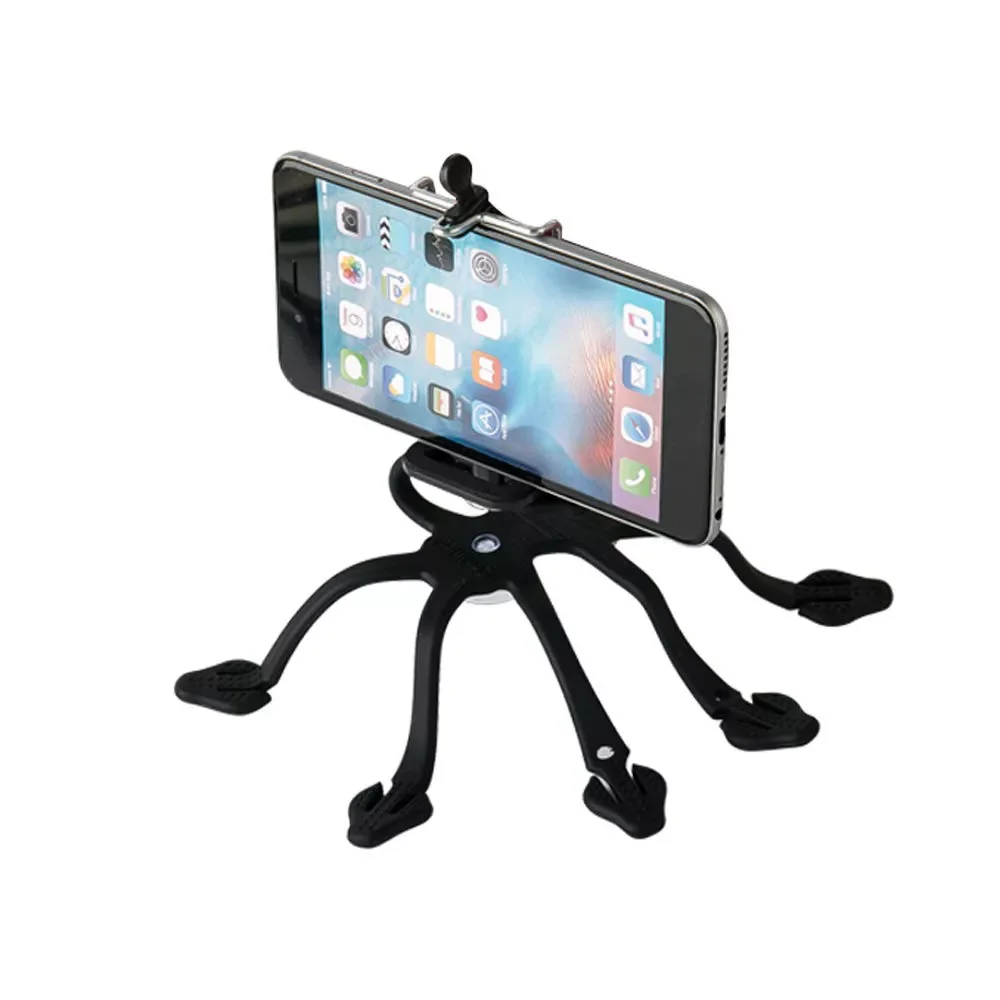 

Регулируемый вращающийся на 360 ° Портативный штатив для селфи силиконовый держатель осьминог для смартфона камеры Гибкий штатив для телефо...
