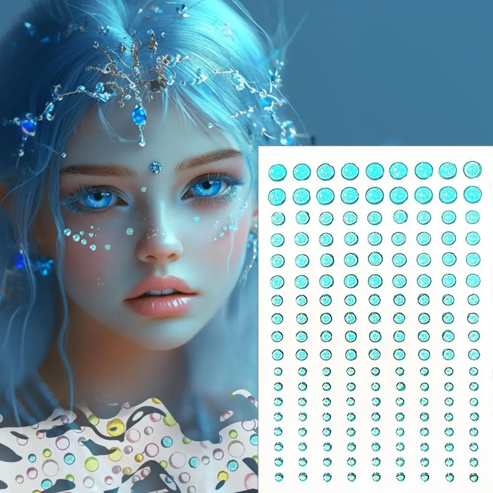 Стразы для лица макияжа временные украшения наклейки с кристаллами драгоценные