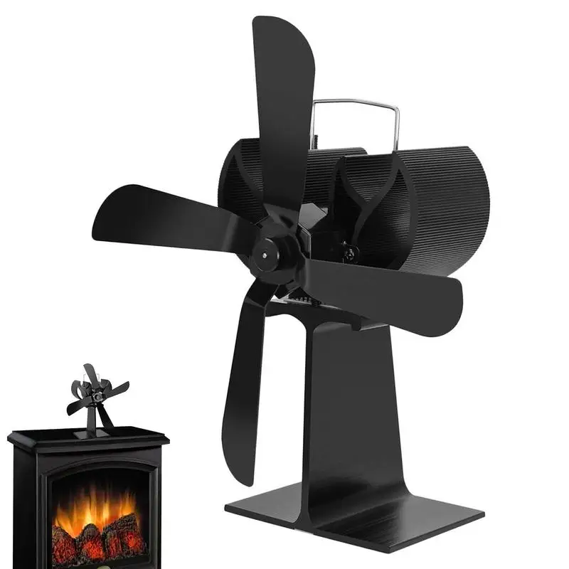 

Fireplace Stove Fan Energy Saving Heat Powered Wood Stove Fan Efficient Heat Transfer Quiet Wood Log Burner Fireplace Fan