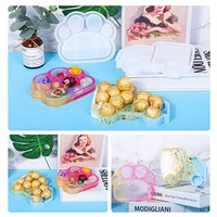 lovely anime tray silicone mold car cat paw dish mold flower plate mold epoxy resin crafts blossom tray epoxy resin crafts tray