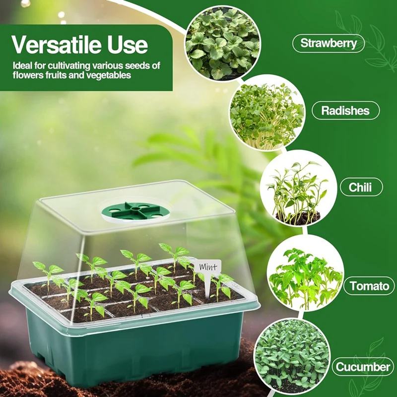 Стартовый поднос 10 упаковка семян стартовый набор из 120 ячеек для с куполом