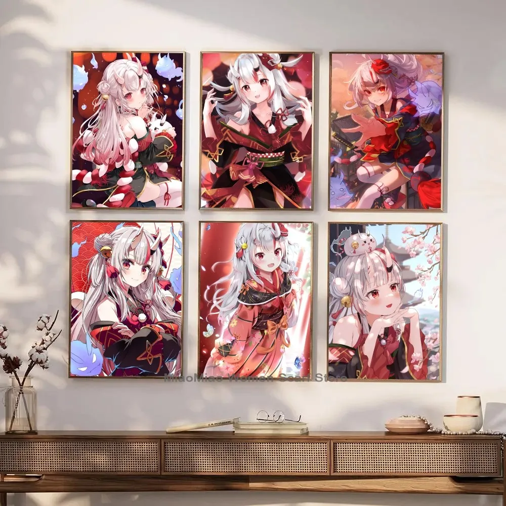 Наклейки с мотивами аниме Nakiri Ayame Hololive Vtube стикеры для гостиной спальни входа