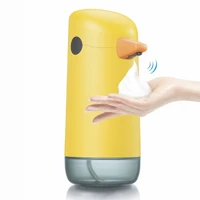 new little yellow duck automatic foam soap dispensers bathroom smart washing hand machine with white high quality abs materia