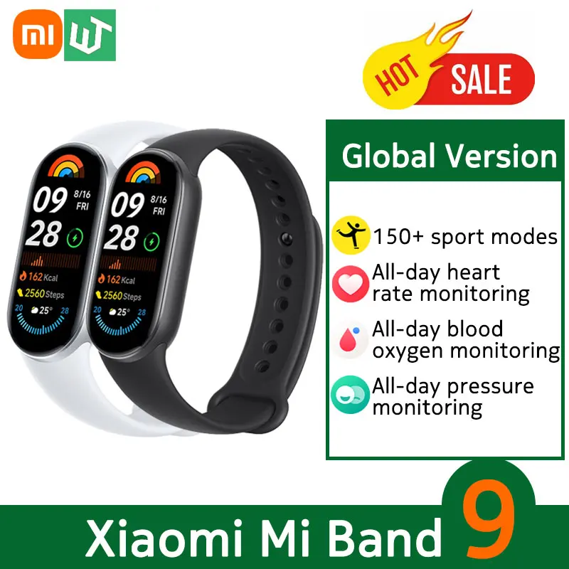 Умный Браслет Xiaomi Smart Band 9, умный Браслет Mi Band 9 с экраном 1 ...