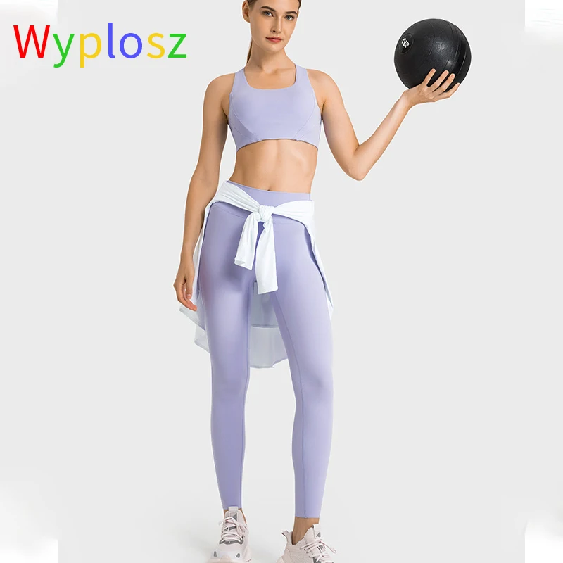 Wyplosz Sports Bras Summer Winter Fitness Workout Comfortable Shockproof Stretch Top Fixed Cup Nylon Vest Back High Strength