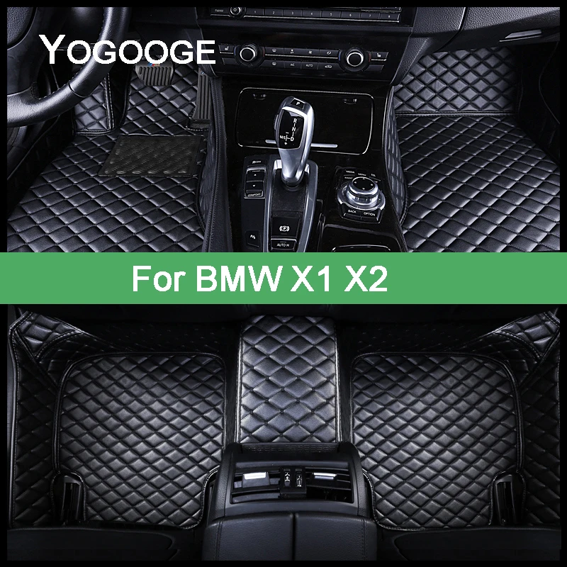 

Автомобильные коврики YOGOOGE для BMW X1, X2, E84, F48, F39, аксессуары для ног, авто