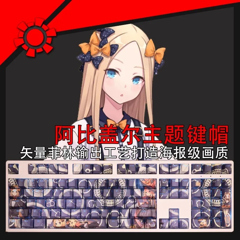 Колпачки для клавиш с подсветкой Abigail 108 клавиш/комплект клавиатуры ANSI 61 87 104