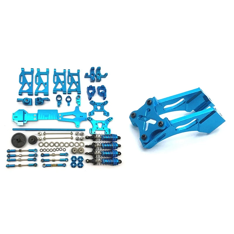 

2 Set RC Car Part: 1 Set Swing Arm C Seat Combiner Steering Cup Rear Wheel Seat & 1 Set Tail Wing Firmware Fittings Set