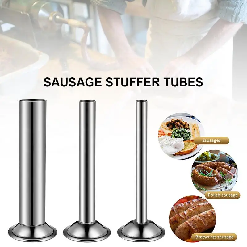 Electric Meat Grinder Sausage Stuffer Tubes Funnels Attachment Manaul Meat Syringe Home Made Homemade Sausage Kitchen Tools