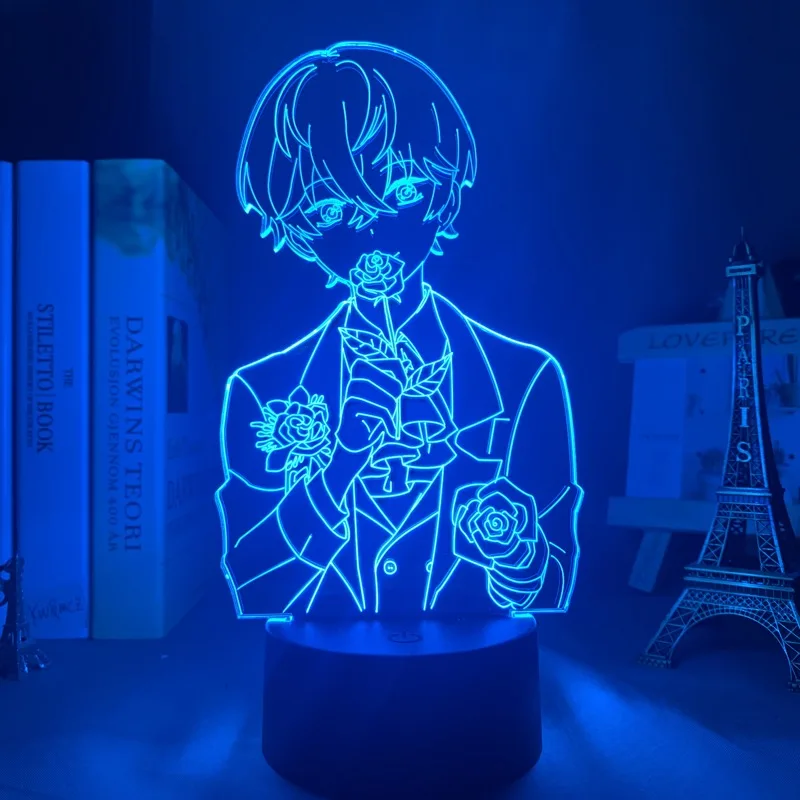 

3D Lamp Mystic Messenger Night Light for Kid Room Deco 16 Color Touch Acrylic LED Light Table Bedside Lamp Birthday Gift