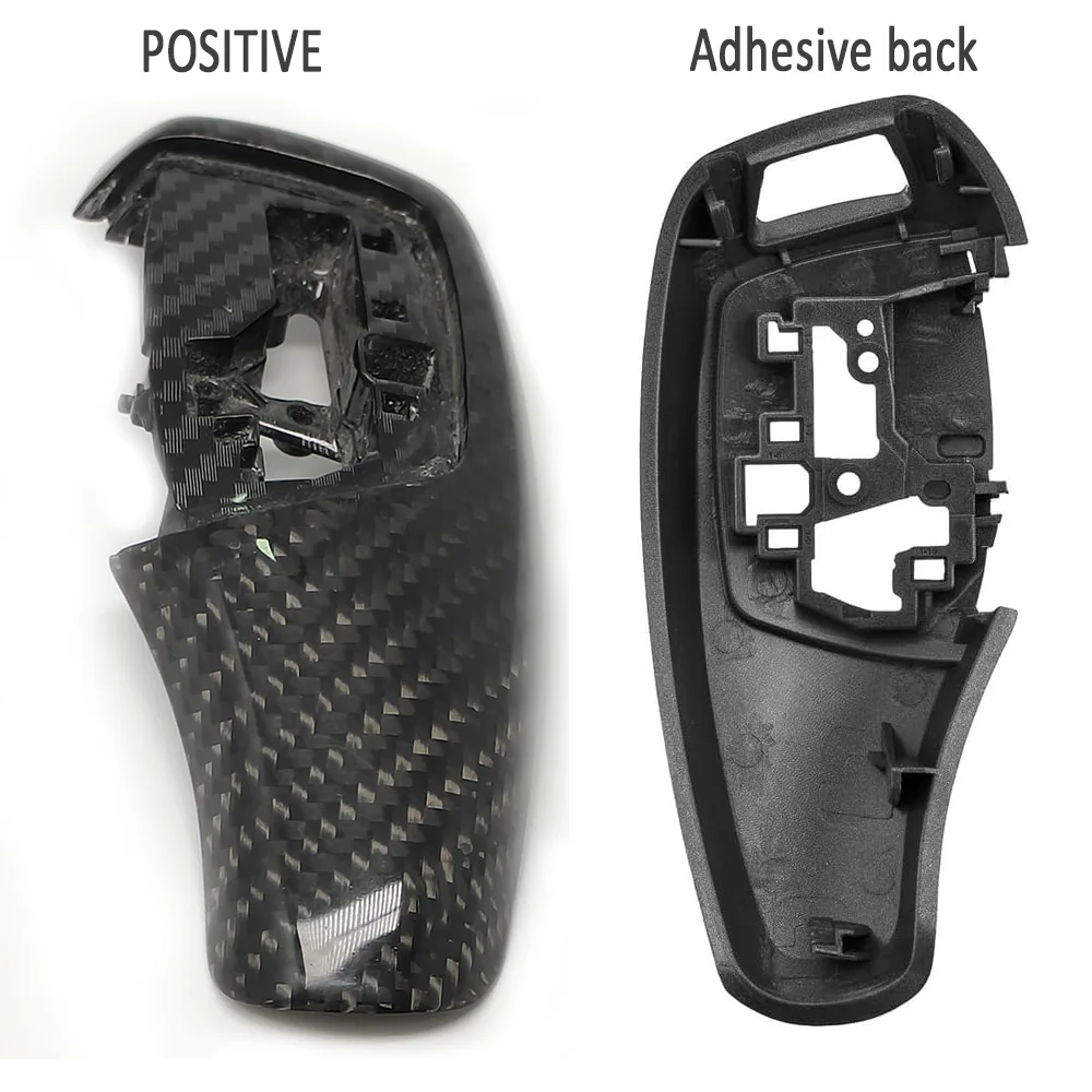 LHD do BMW F20 F80 F82 F83 F10 F85 F86 F12 F16 F30 1 2 3 4 Series GT Naklejka Panel Wykończenie Prawdziwa węglowa osłona dźwigni zmiany biegów