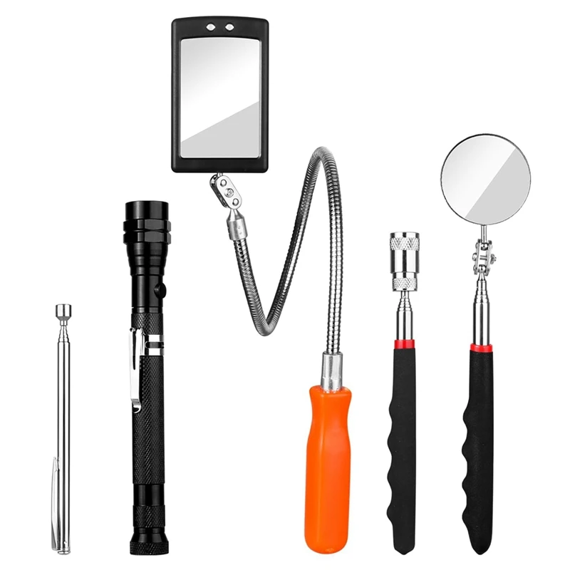 Набор телескопических магнитных инструментов магнитный фонарик с зеркалом для