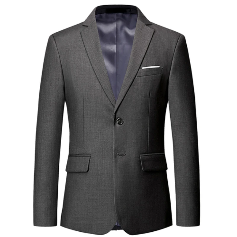 

Sense of Luxury Men's Blazer Classic Solid Slim Fit Blazer Fashion Business Casual Blazer Plus Size 6XL Wedding Suits for Men