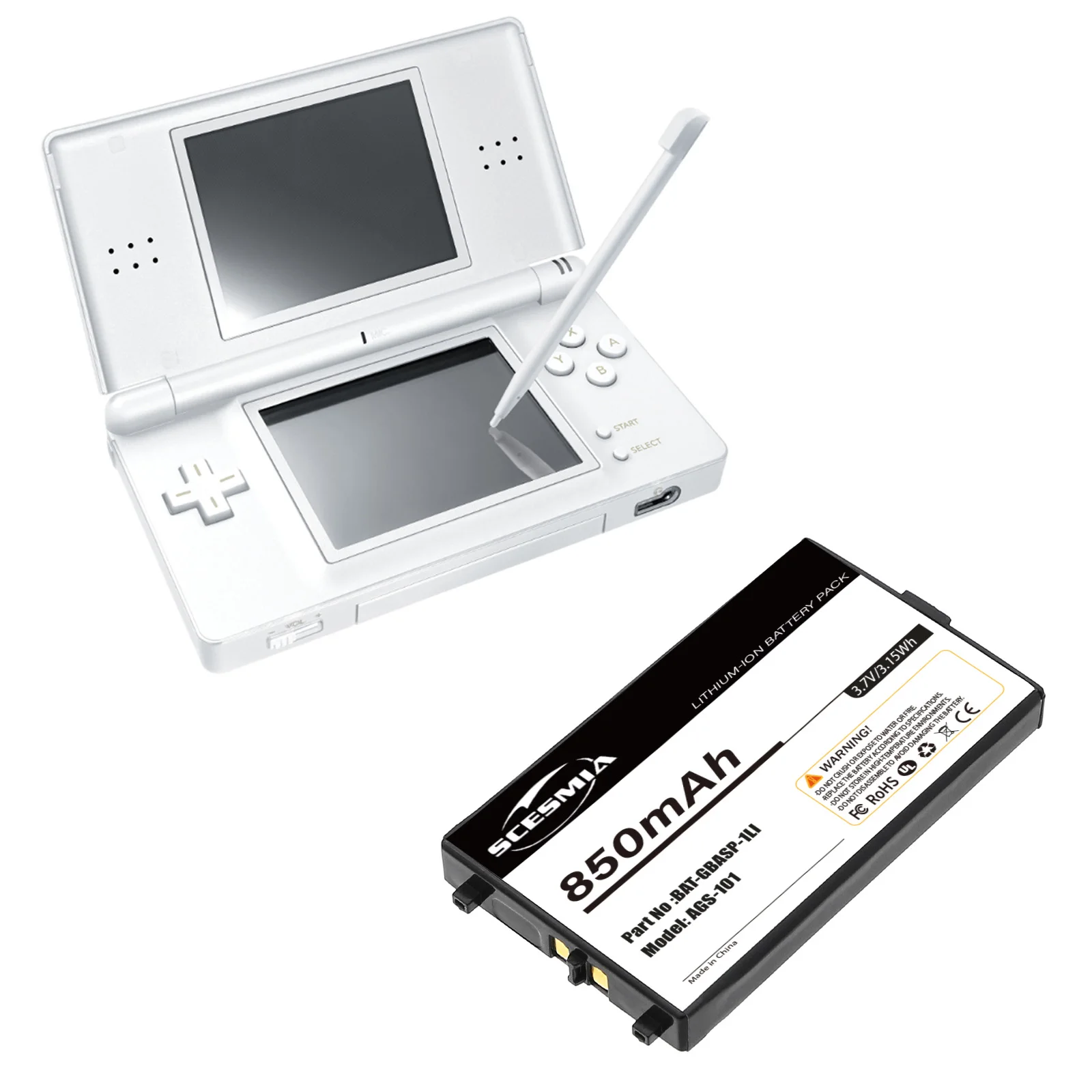 Фото Аккумулятор для игровой консоли Nintendo GBA-SP Game Boy Advanced SP, номер детали NTR-003 NTR-001 BT-M12 BAT-GBASP-1LI №2