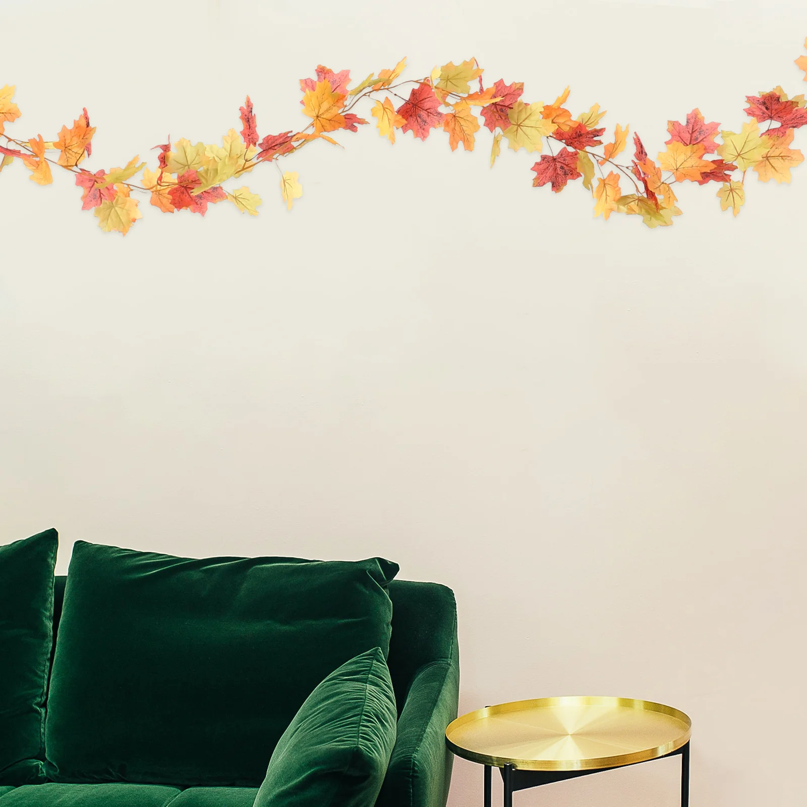 

Maple Leaf Hanging Adornment Plants For Outside Vine Artificial Plants Indoor Outdoor Rattan Shopwindow Pendant