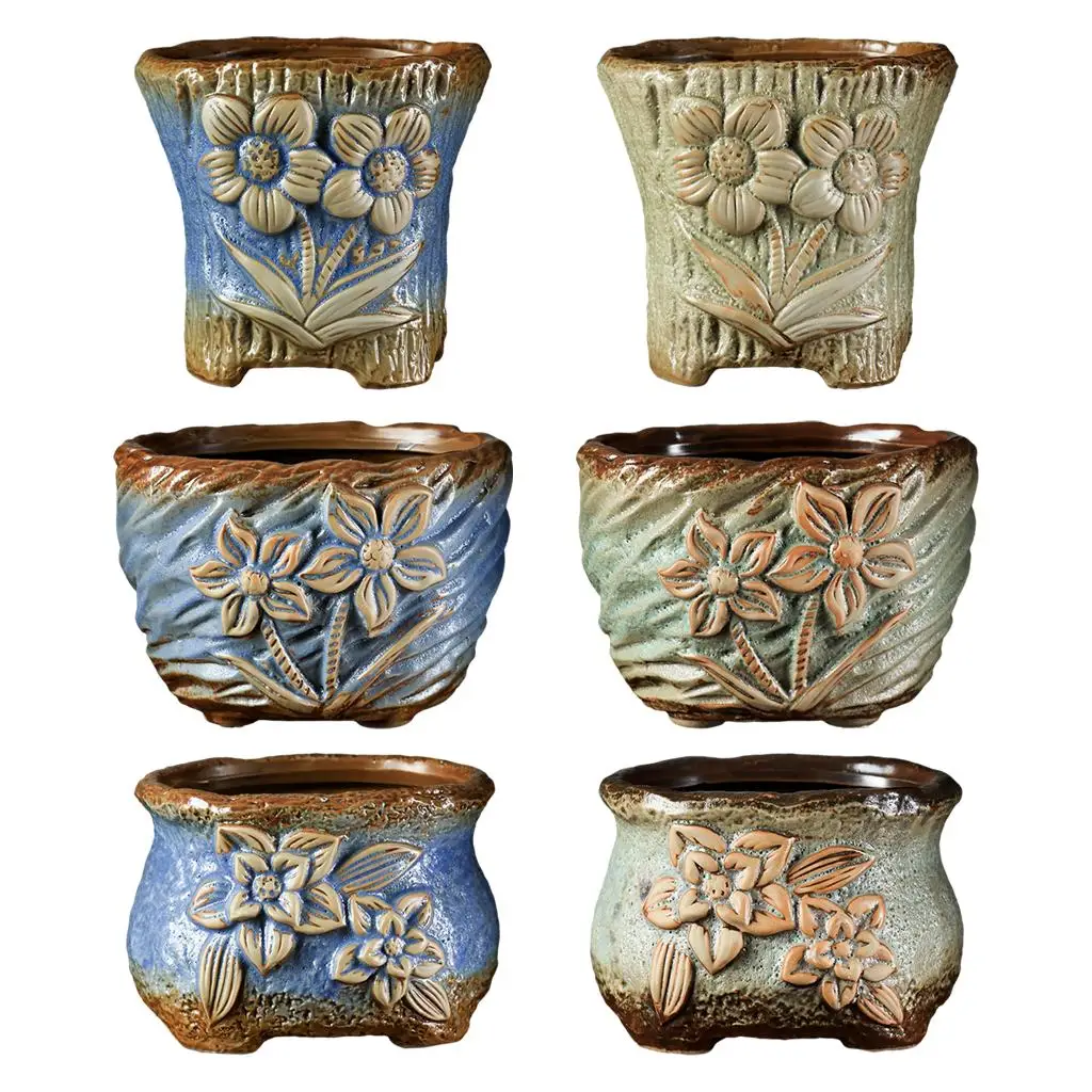 

Элегантный цветочный горшок в стиле ретро, плантатор, искусственное украшение, портретная маленькая керамическая ваза, домашние настольные декоративные украшения