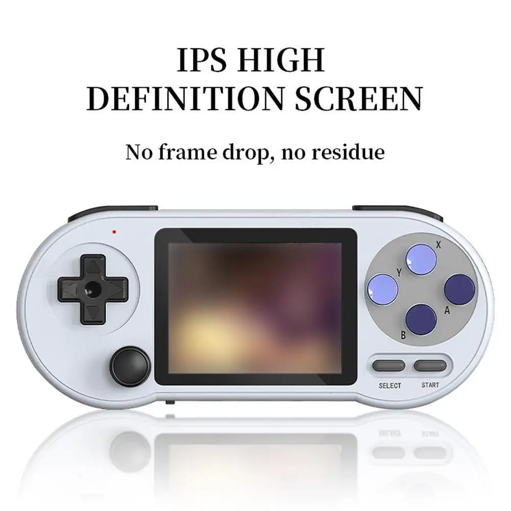 

Grey 3 inch IPS Handheld Game Console Player Mini Portable Game Console Built-in 6000 Games Retro Games Support AV Output New