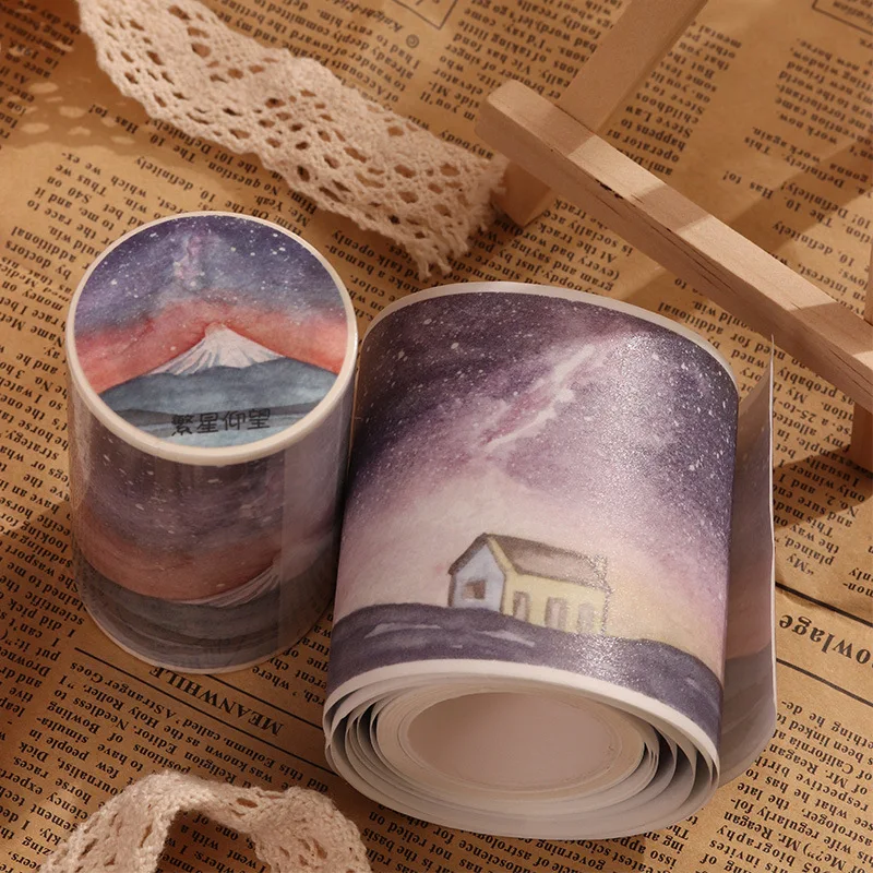 

Looking Into The Sky High Quality Washi Tape Japanese Fashion Wide Masking Tapes 60mm*5M DIY Decoration Supplies