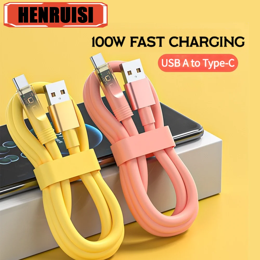 

6A 100W USB C Cable Super Fast Charging Type C Phone Cable For Huawei Mate Samsung Xiaomi 12 13 Charger USB Cable Data Cord