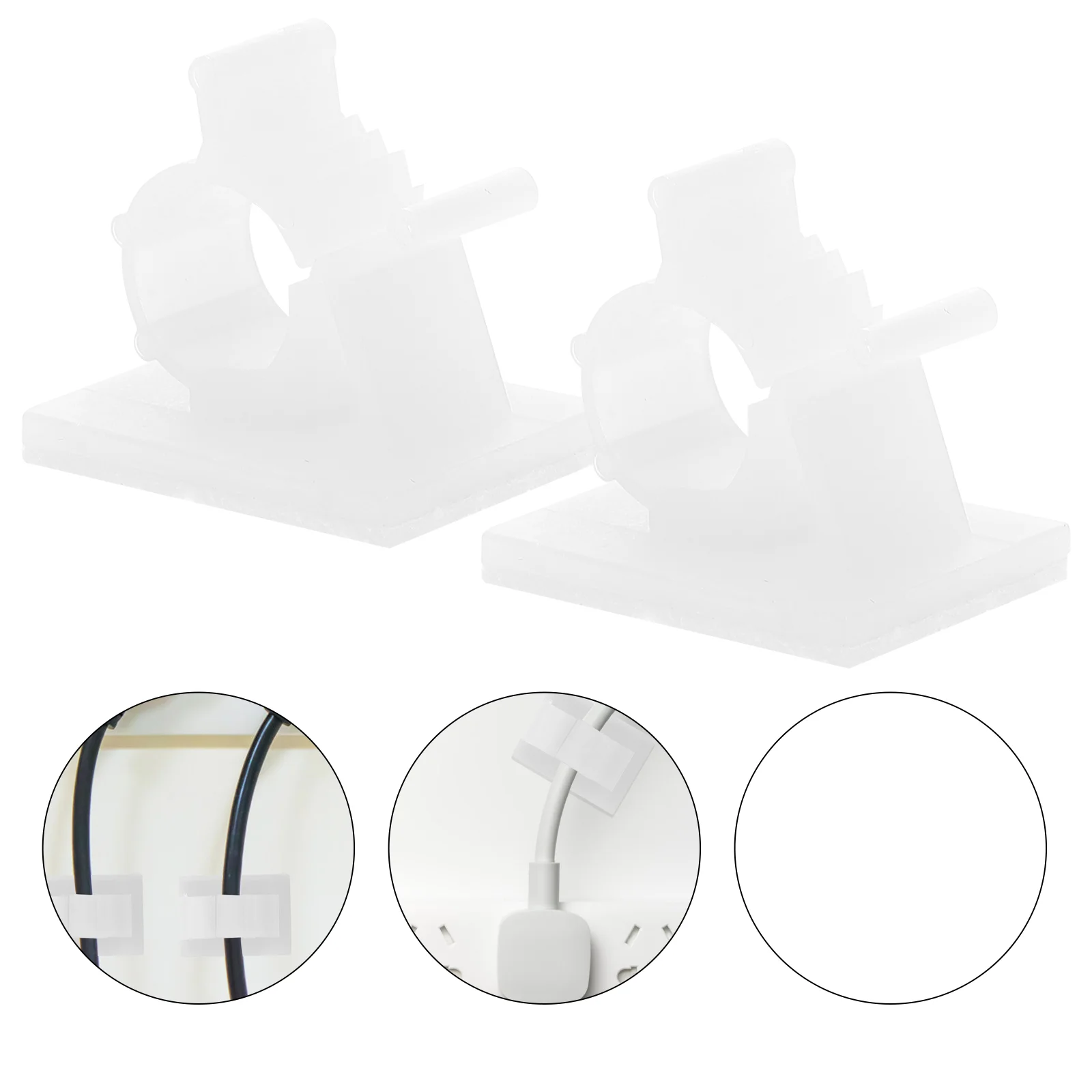 

Cable Clips Organizer Wire Cord Holder Management Adhesive Desk Office Organizers Plastic Usb Silicone Charging Power