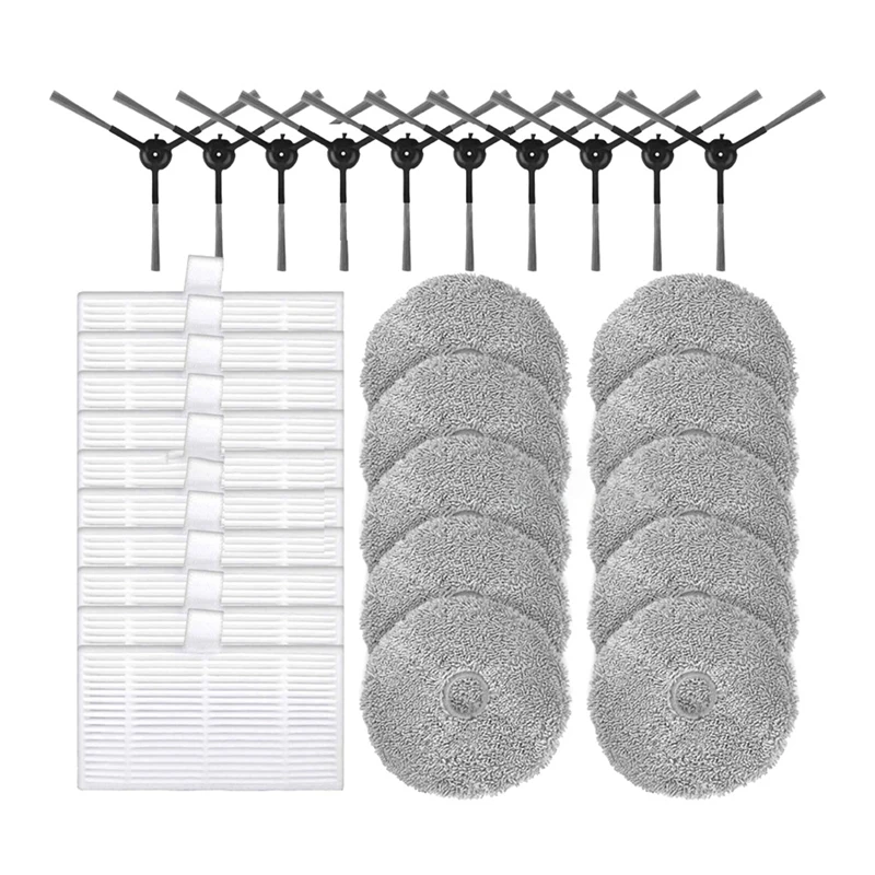 

For Uwant U200 / U200 Pro Robot Vacuum Cleaner Replacement Accessories Side Brush Hepa Filter Mop Cloth