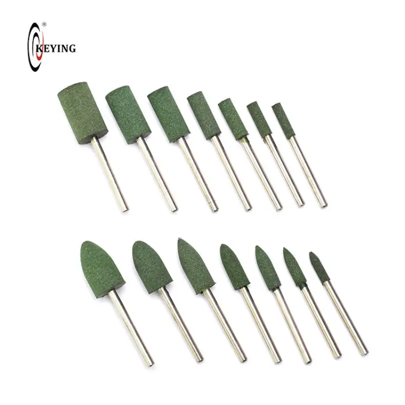 10 шт. резиновые точечные цилиндрические абразивные шлифовальные насадки Dremel для