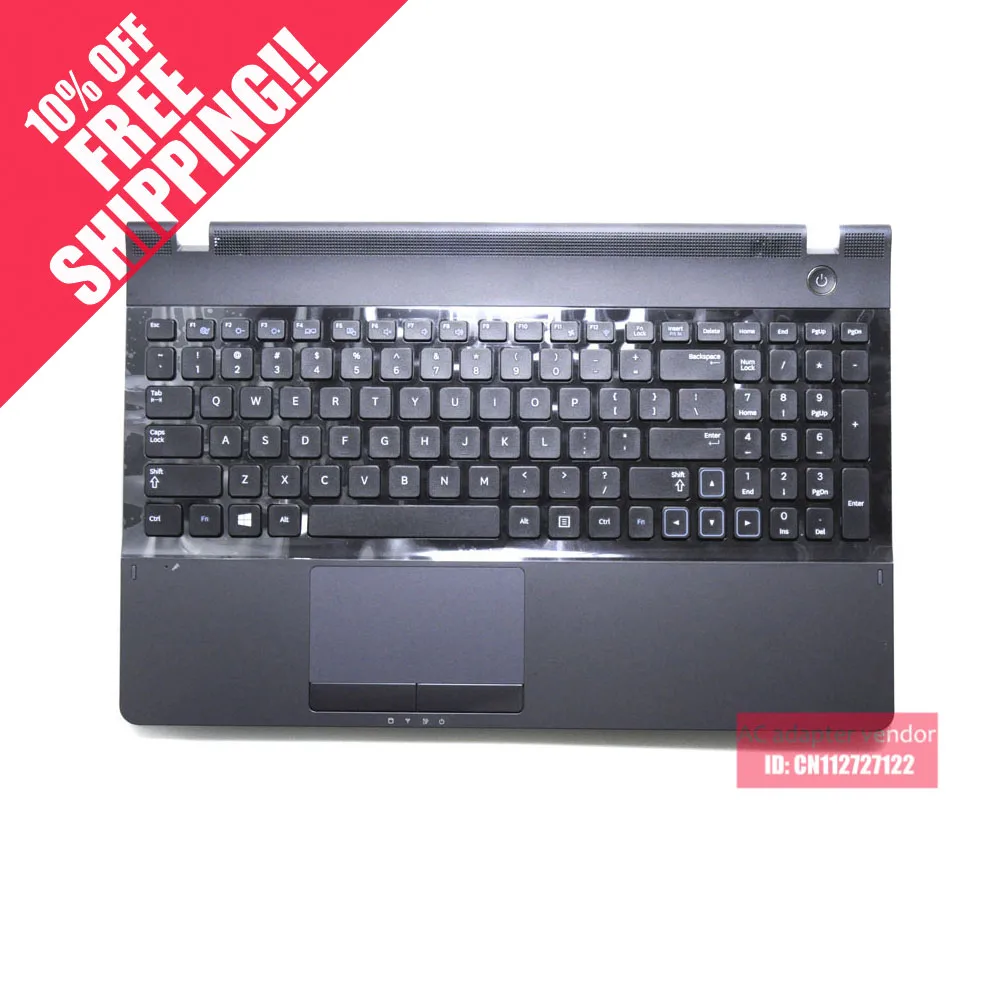 

Gray Englsih FOR Samsung NP 300E5A 300E5C 305E5A C shell with touchPad keyboard 305E7A plamrest