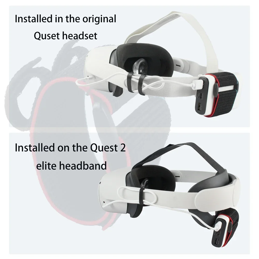 Повязка на голову батарея задняя зажим держатель для Oculus Quest 2 мета-квест 3 Внешний