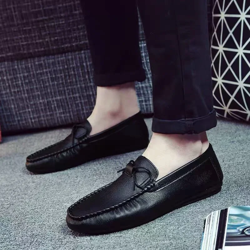 Men Loafers Shoes Man 2025 Fashion Comfy Slip-on Drive Moccasins Footwear Male Brand Leather Boat Casual 39-44 |