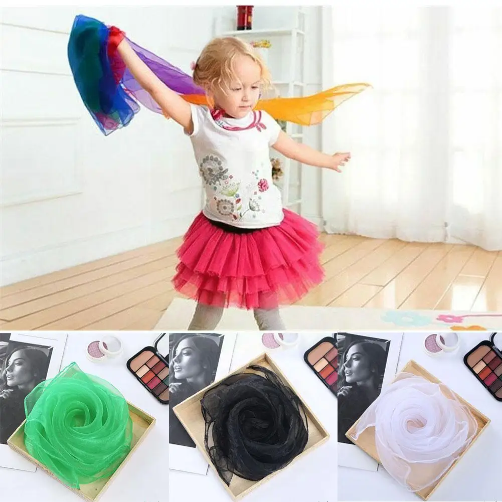 

Practical 9 Colors Nastics Scarves For Outdoor Game Toys Dancing And Juggling Towels Candy Colored Towel Dance Gauze N4n3