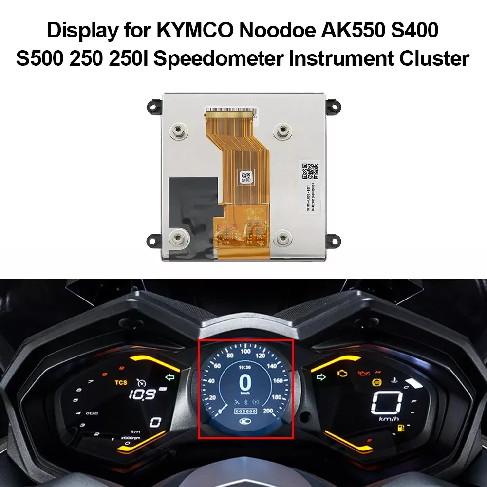 Фото 4,5-дюймовый ЖК-дисплей для приборной панели KYMCO Noodoe AK550 S400 S500 250 250I, запасная часть для замены приборной панели №3
