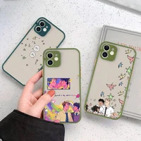 heartstopper cartoon nick and charlie phone case matte transparent for iphone 11 12 13 6 s 7 8 plus mini x xs xr pro max cover