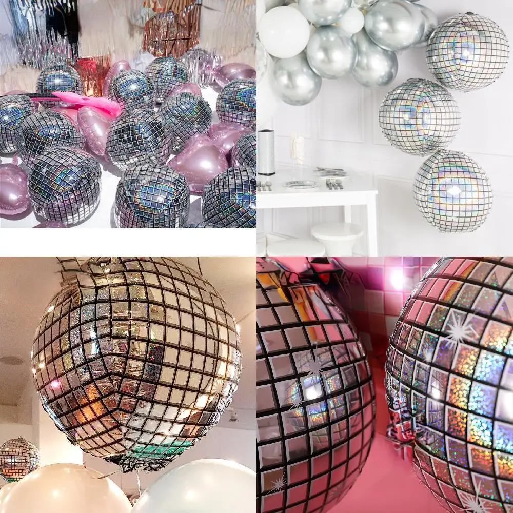 

ations Fashionable 80s/90s Retro Look 22inch 4D Metallic Foil Shiny Balloons - Perfect for Wedding & Party Decorations!