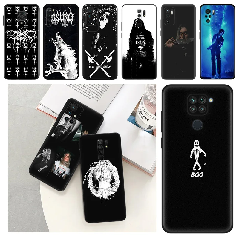 Для Redmi Note 12 4G 12S 11 Pro 5G 11s 10 10s 9 9s 9t 8t 7 8 ghosteгрин матовый мягкий чехол для телефона