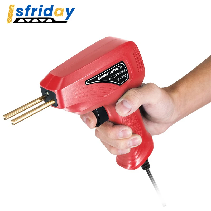 

100W Plastics Welder Handheld Welding Machine Panel Crack Repairs Set Thermal Cutting Hot Stapler Plastics Repairing Tool Set