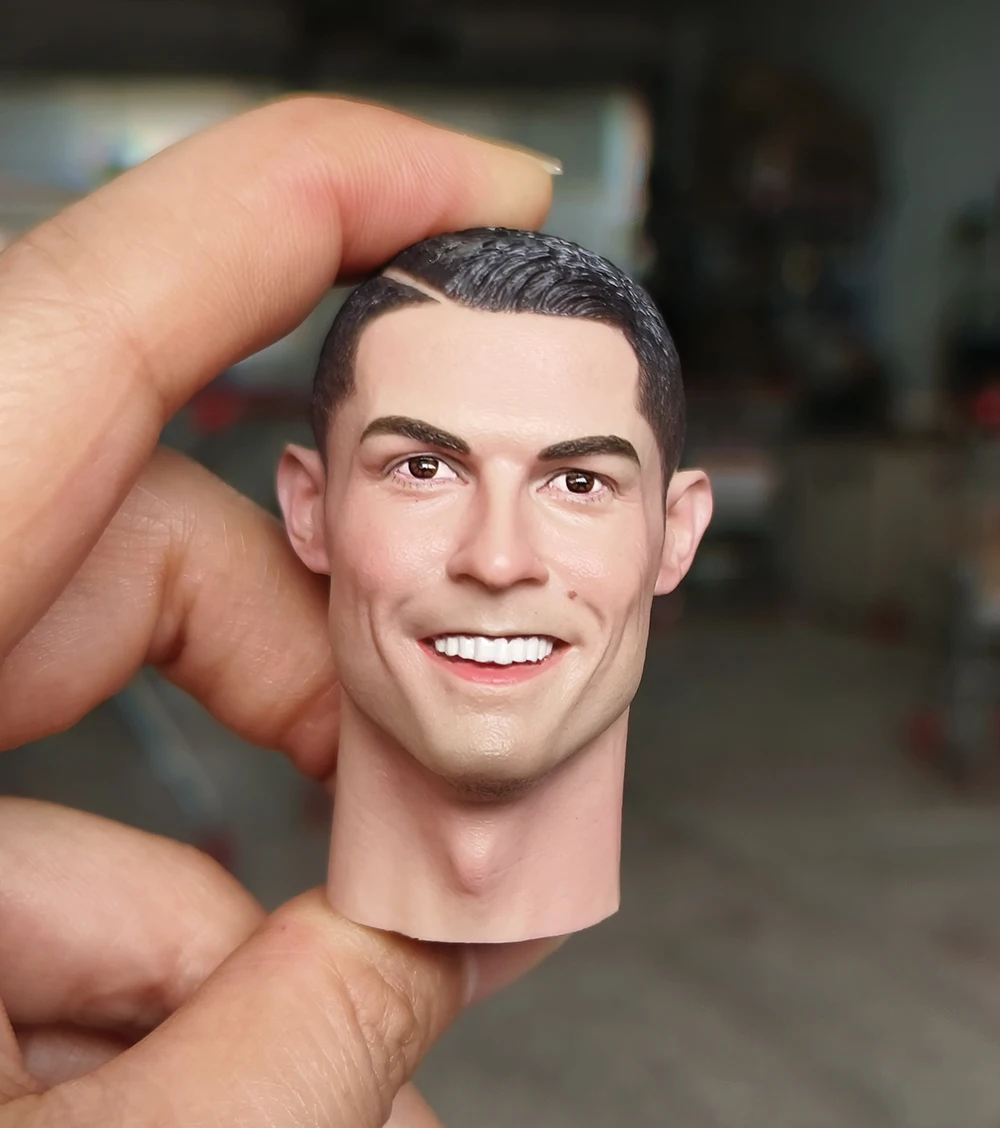 Масштаб 1/6 голова Роналду лепка Мужская резьба модель подходит для 12 дюймов