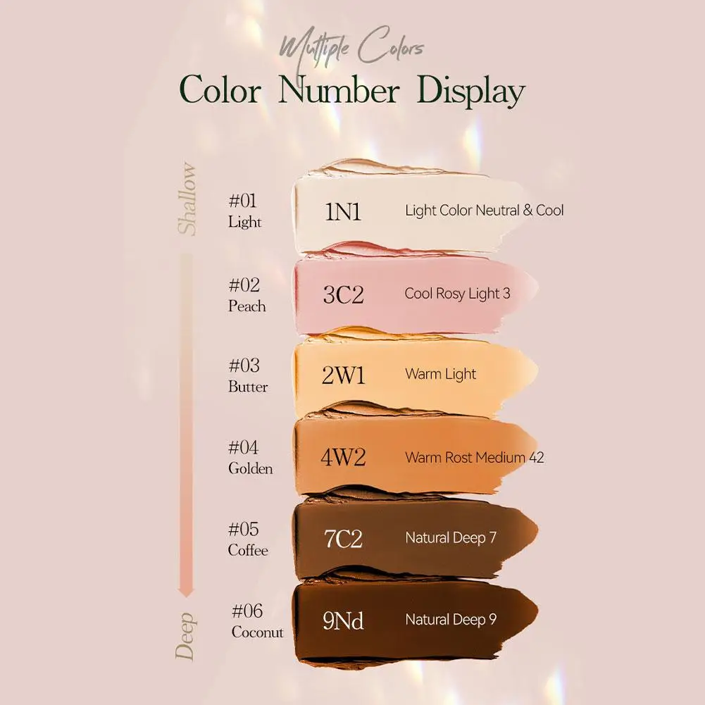 Основа для пудры 6 цветов эффективный консилер водостойкая контурная палочка