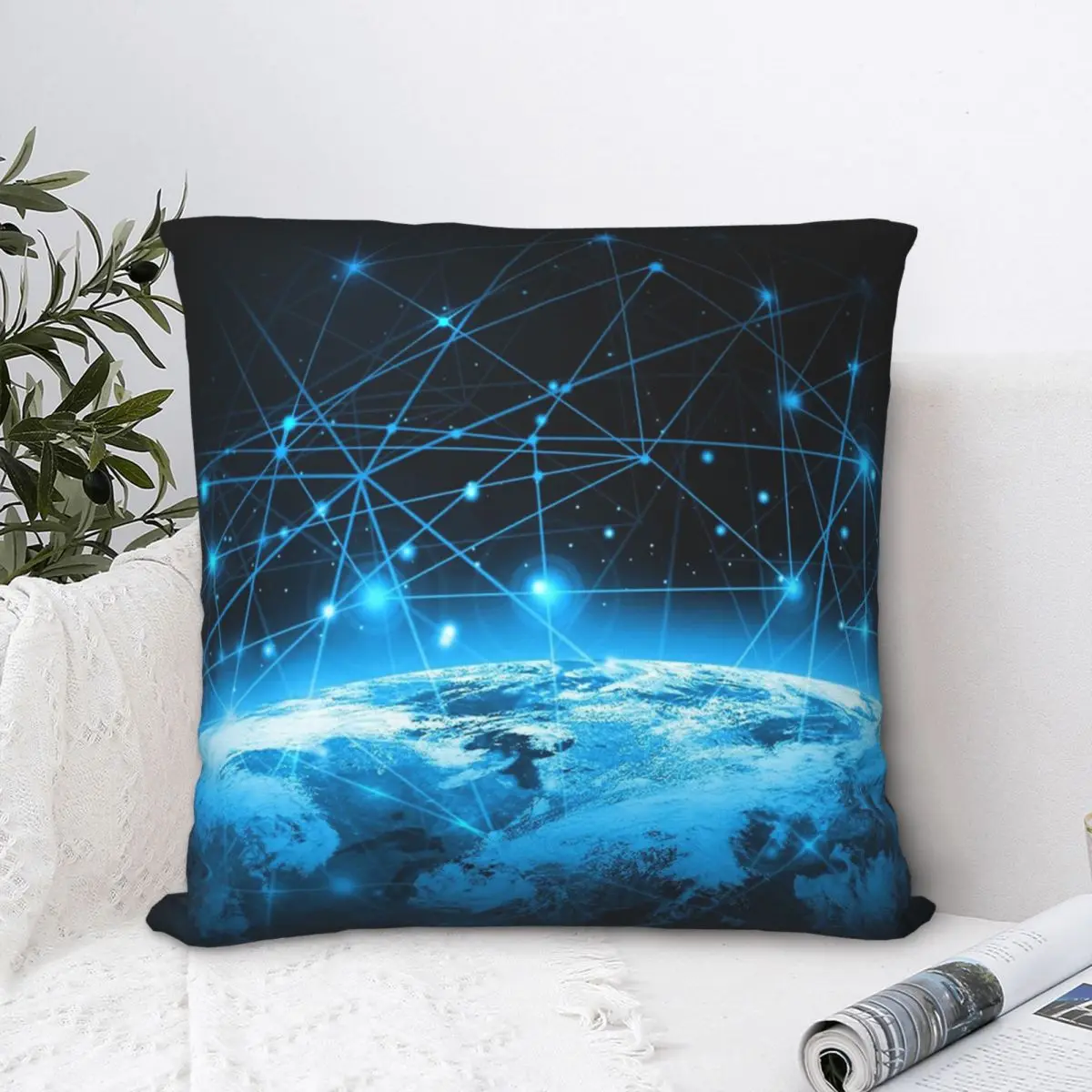 

Starry Sky Cardano Hug Pillowcase Cyptocurrency Backpack Cushion Bedroom DIY Printed Office Throw Pillow Case Decorative