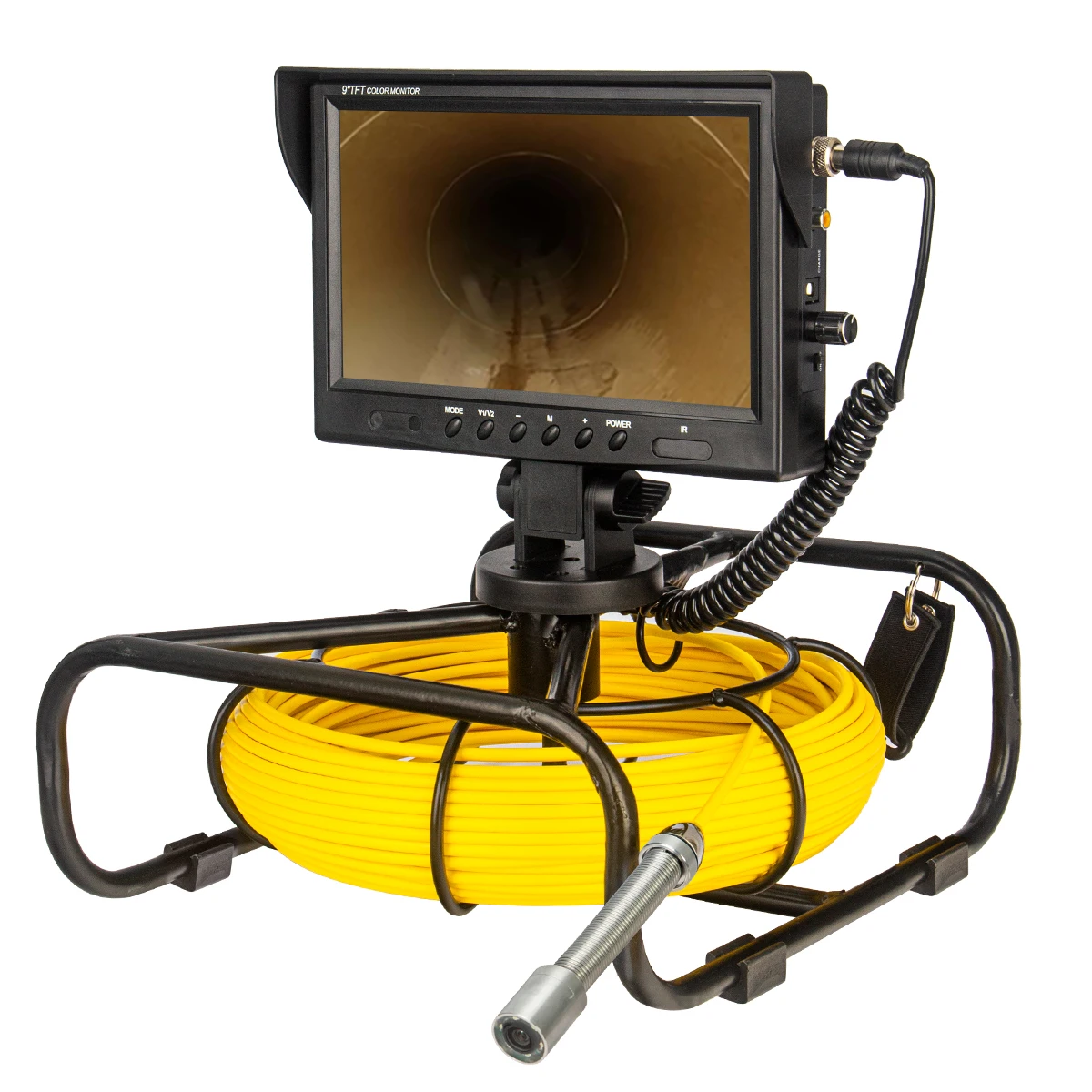 

Sewer Camera Drain Pipe Inspection Cameras-Snake Cam Video Inspection Camera With 9Inches LCD Monitor(Include 16GB SD Card)