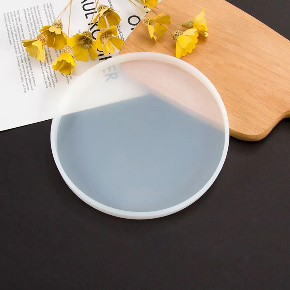 

Transparent Fluid Arts Round Coaster Resin Casting Molds Silicone Epoxy Jewelry Pendant Agate Making Mould Tool DIY Accessories