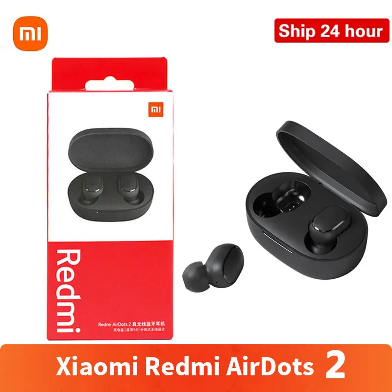 Оригинальные наушники Xiaomi Redmi Airdots 2 Беспроводная игровая гарнитура TWS с Bluetooth