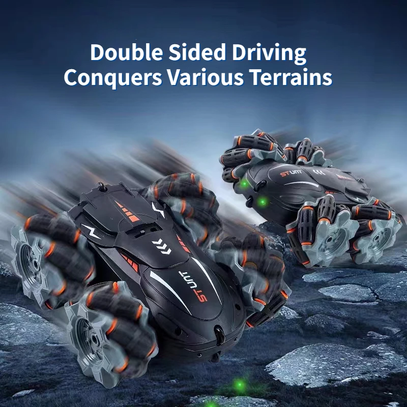 

Rc Car with Double Sided Lateral Drift Acrobatic Tumbling Remote Control Stunt 2.4G SUV Radiocontrol Climbing Toys for Kids